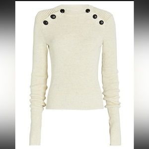 Isabel Marant Etoile Koyle Sweater - Heathered Ivory - Size 34